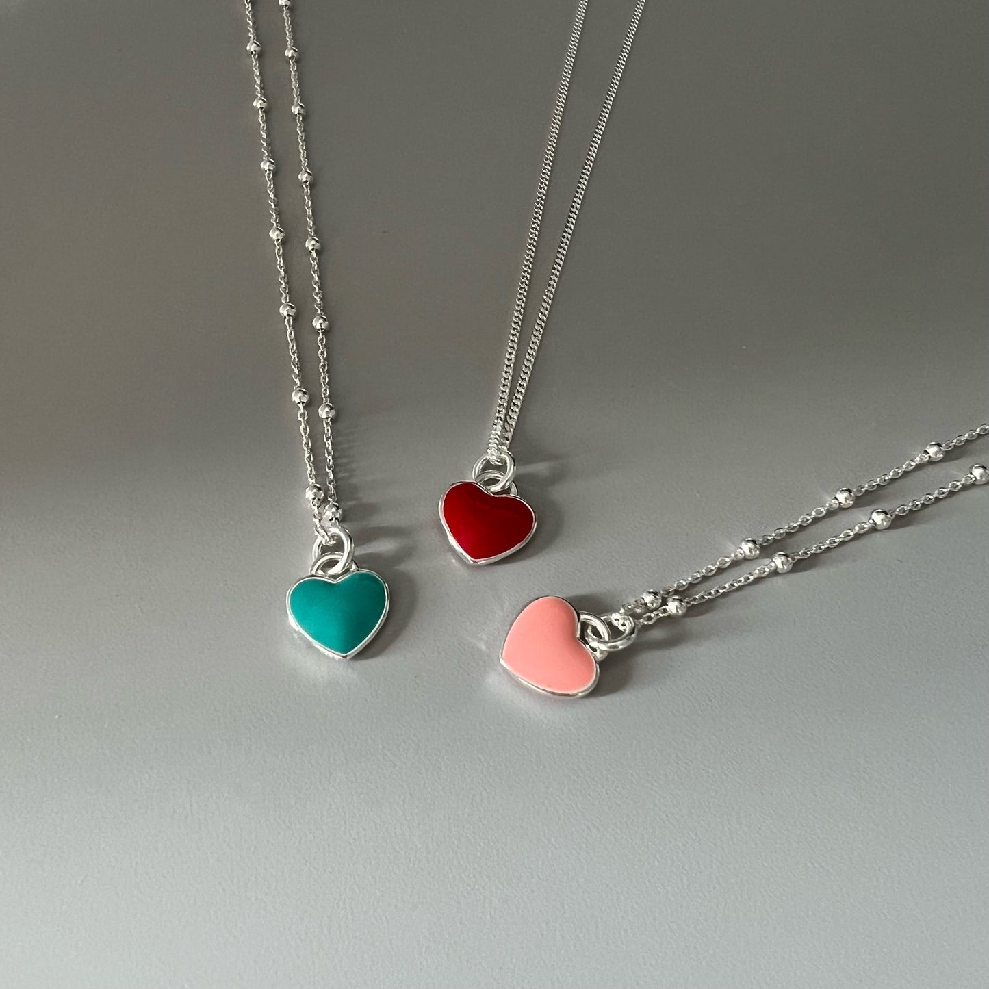 ADD ON large enamel heart charm