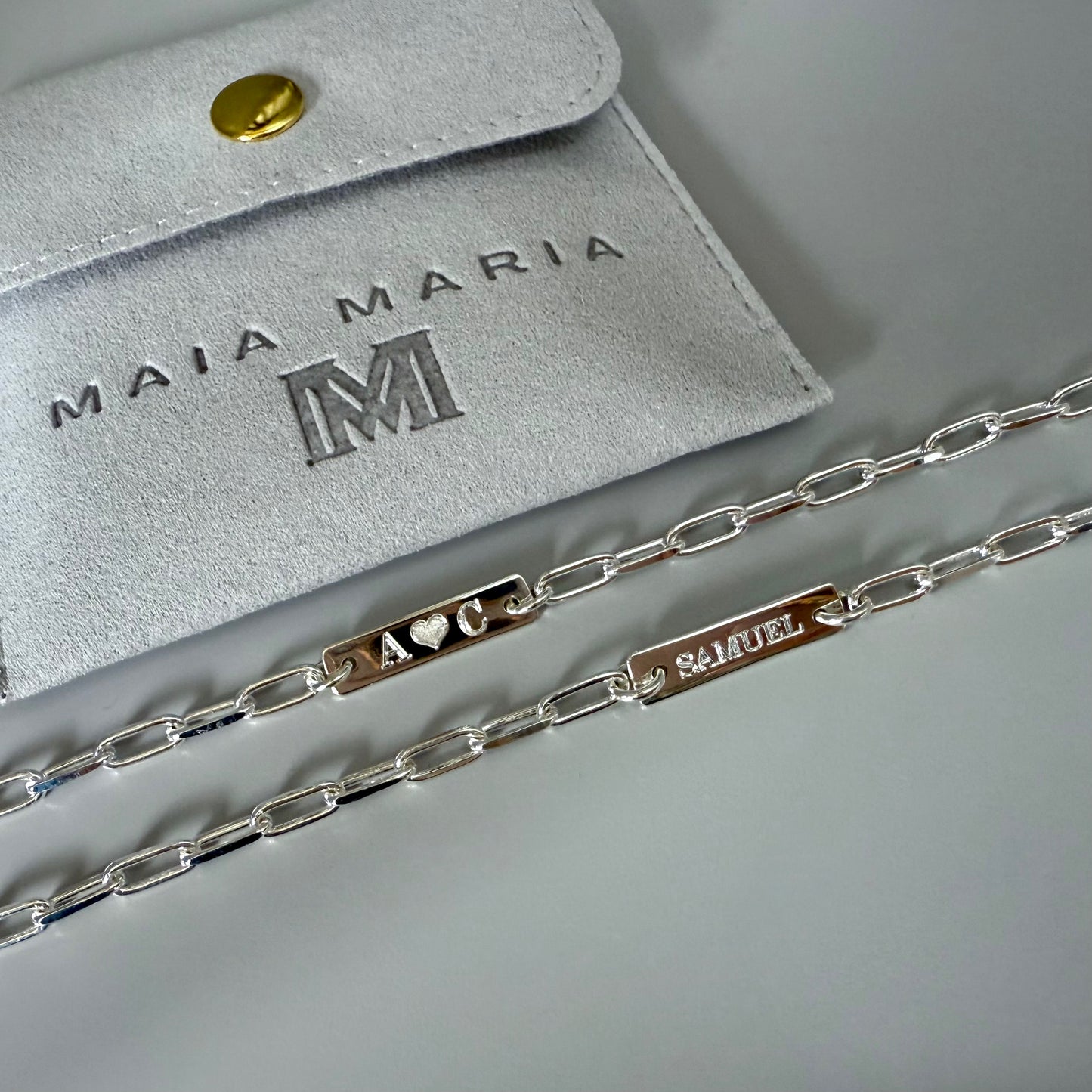 engraved name bar bracelet, SBE03
