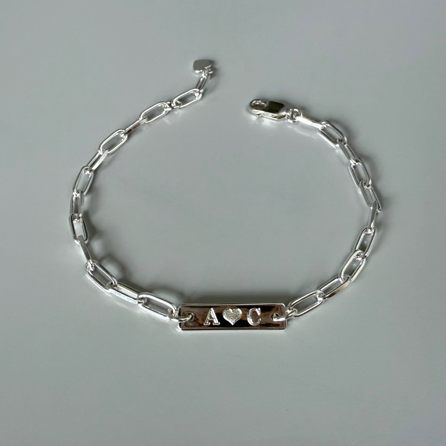 engraved name bar bracelet, SBE03