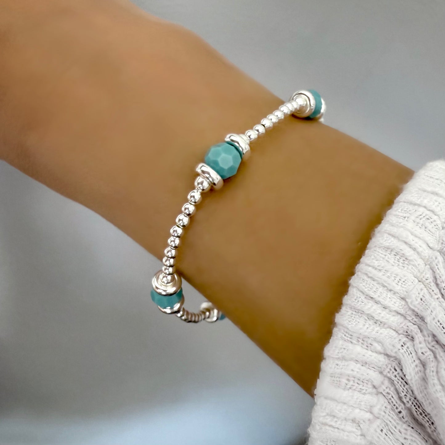 turquoise beaded bracelet SBM04T