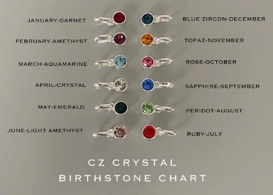 birthstone and initial sterling silver bracelet, personalised jewellery, monogram bracelet,18th birthday gift, LOTTI HIB-SBM13
