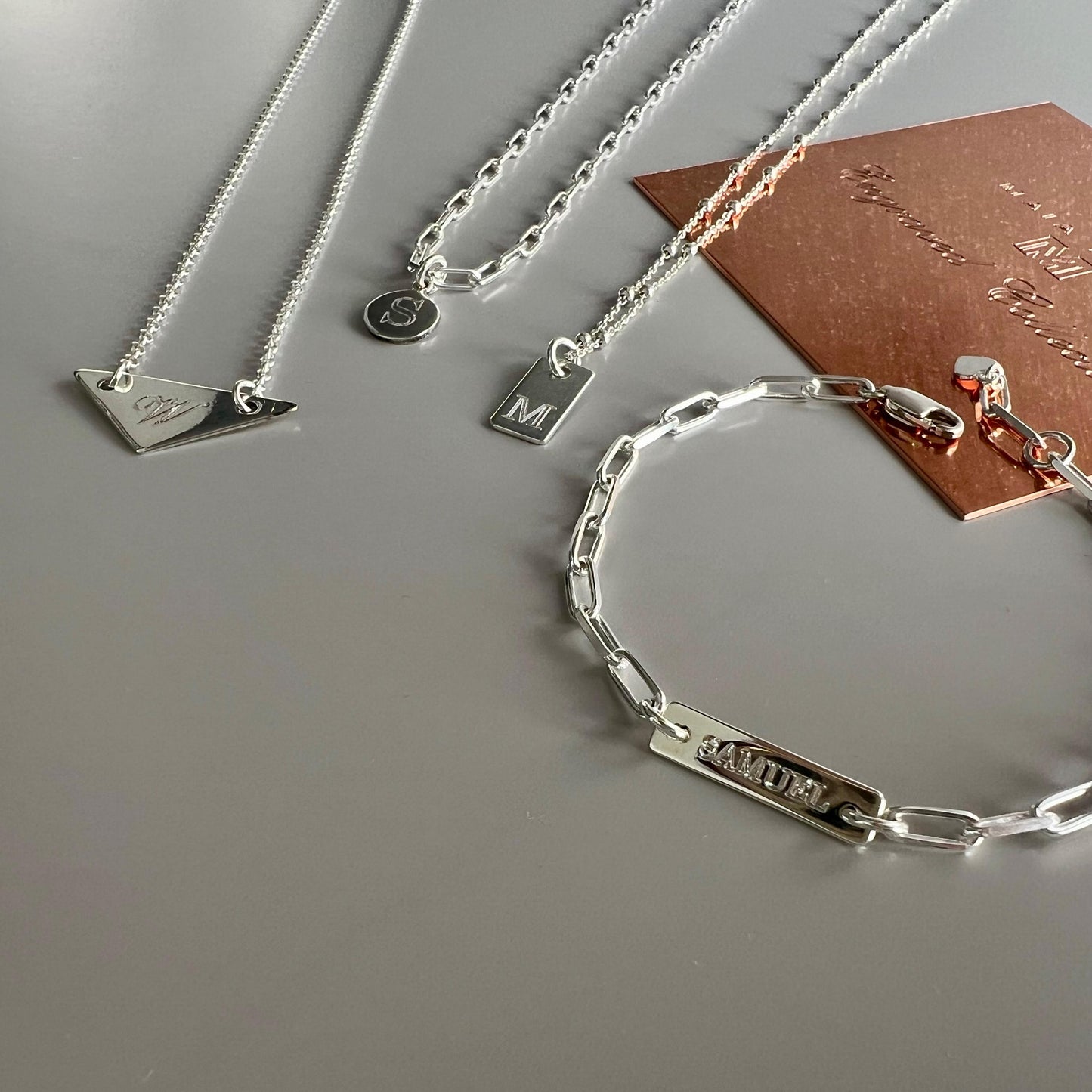 engraved initial charm for necklace, letter charm perfect for gifts, minimalist, monogram charm, personalised birthday gifts, DEYA initial