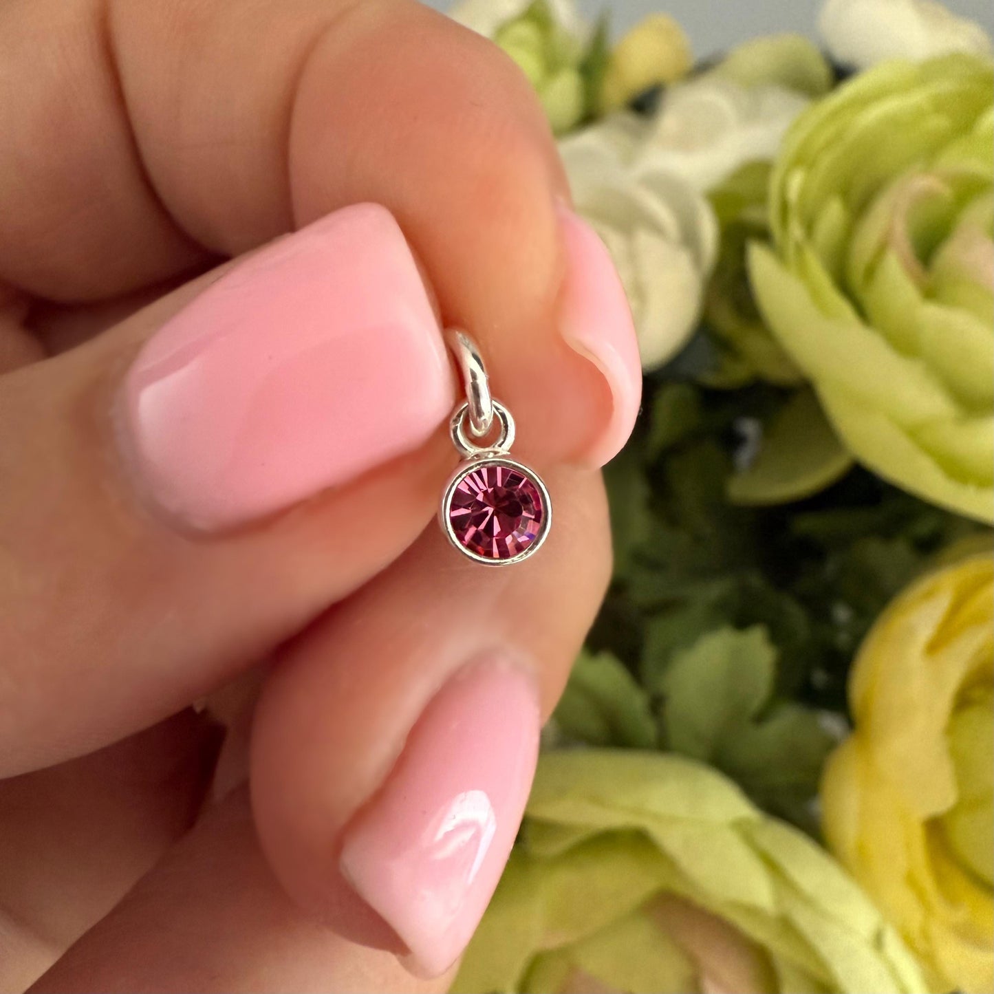dainty birthstone charm pendant for necklace, add a charm for necklace, pendant for necklace, valentines gift, birthday gift for her