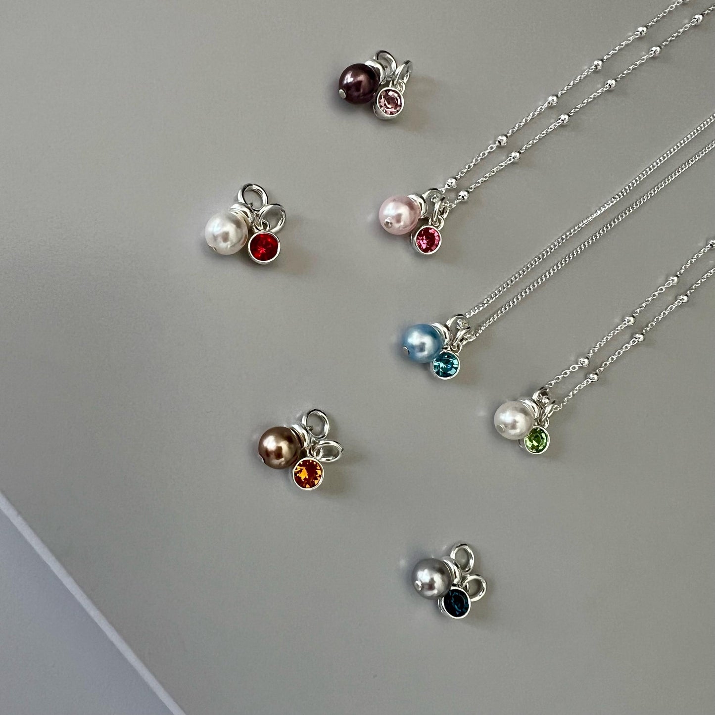 dainty birthstone charm pendant for necklace, add a charm for necklace, pendant for necklace, valentines gift, birthday gift for her
