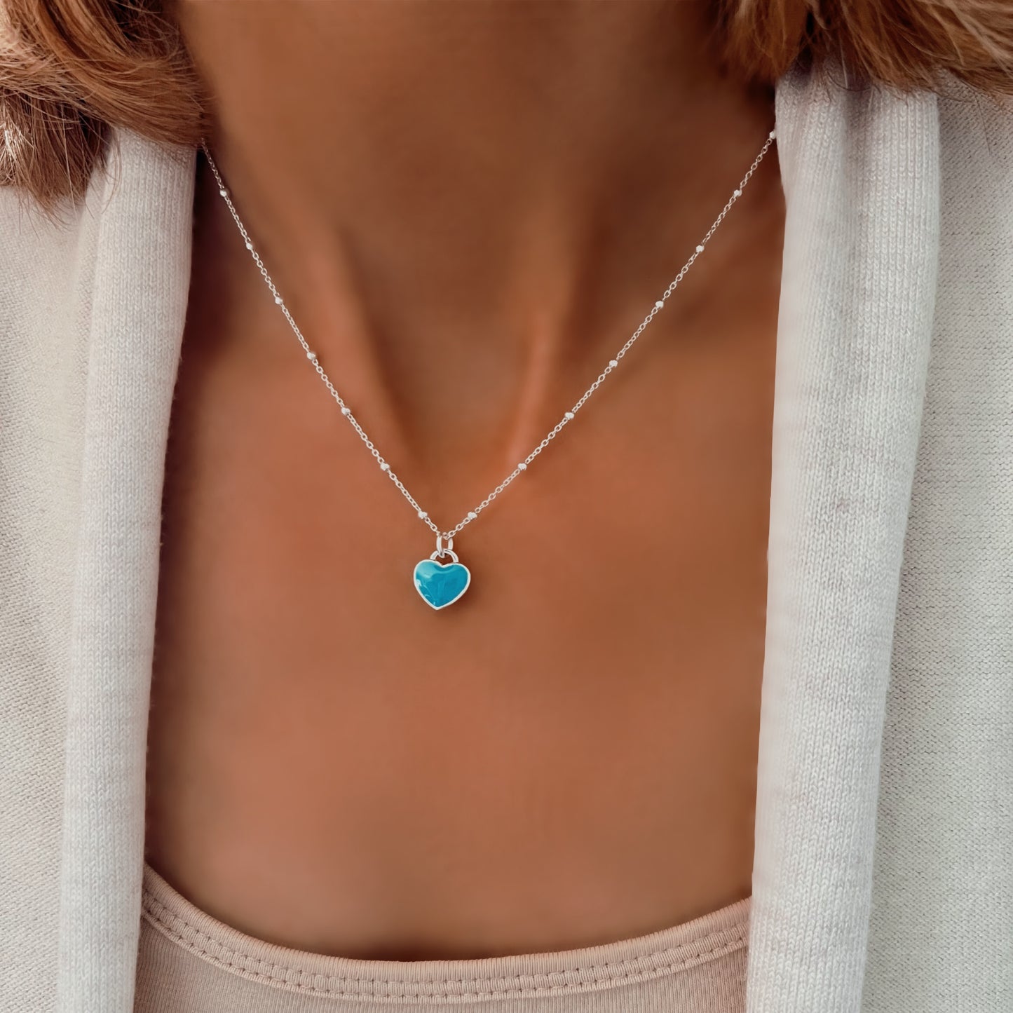 ADD ON large enamel heart charm