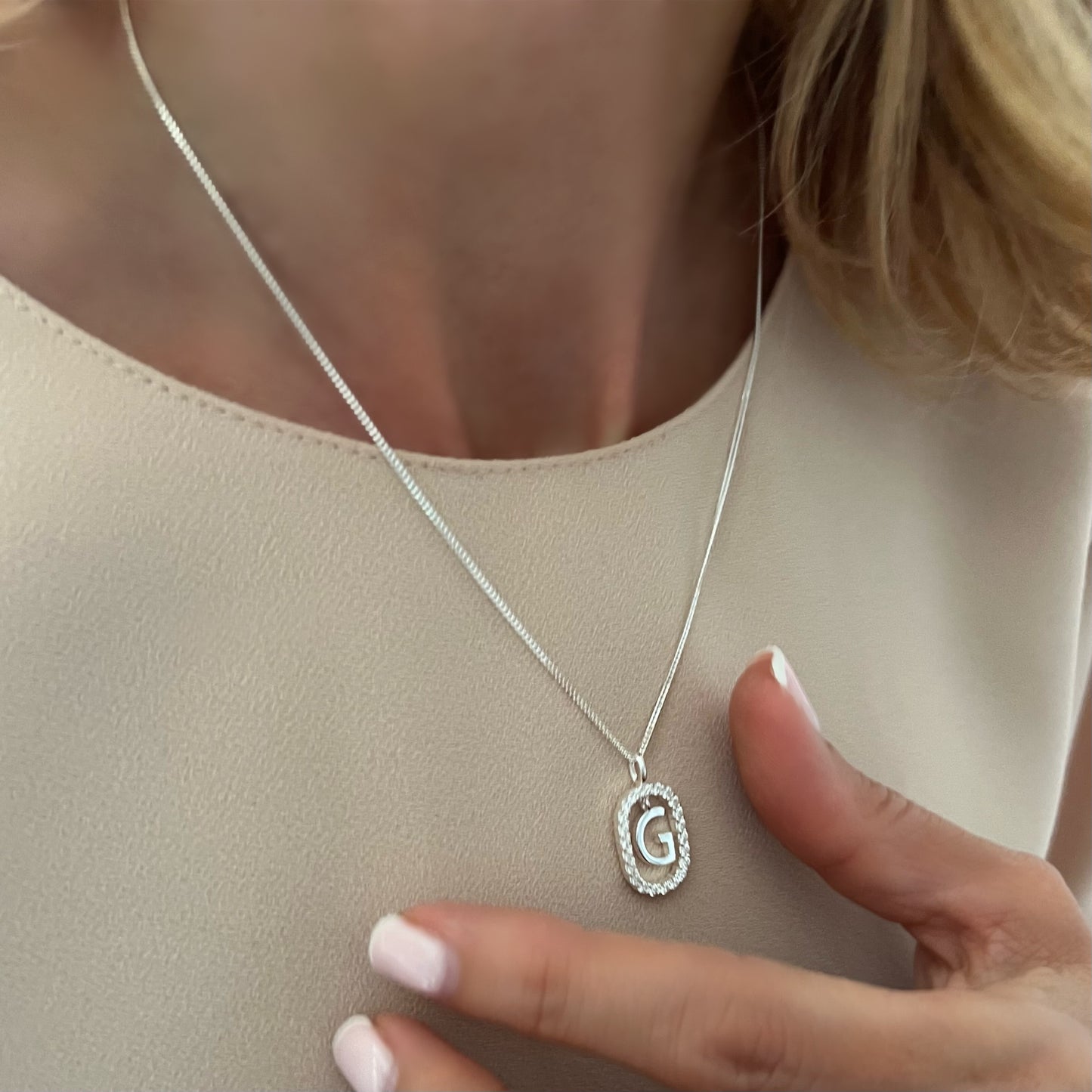 initial necklace, LIBBY SNM04
