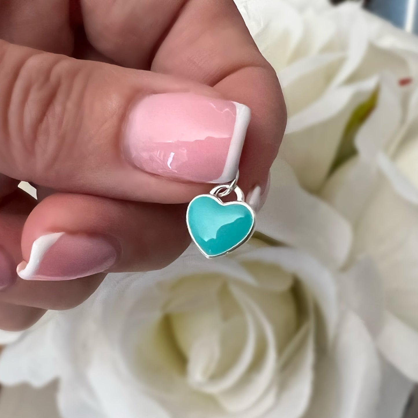 ADD ON large enamel heart charm