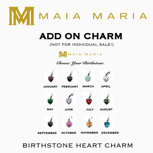 ADD ON birthstone heart charm