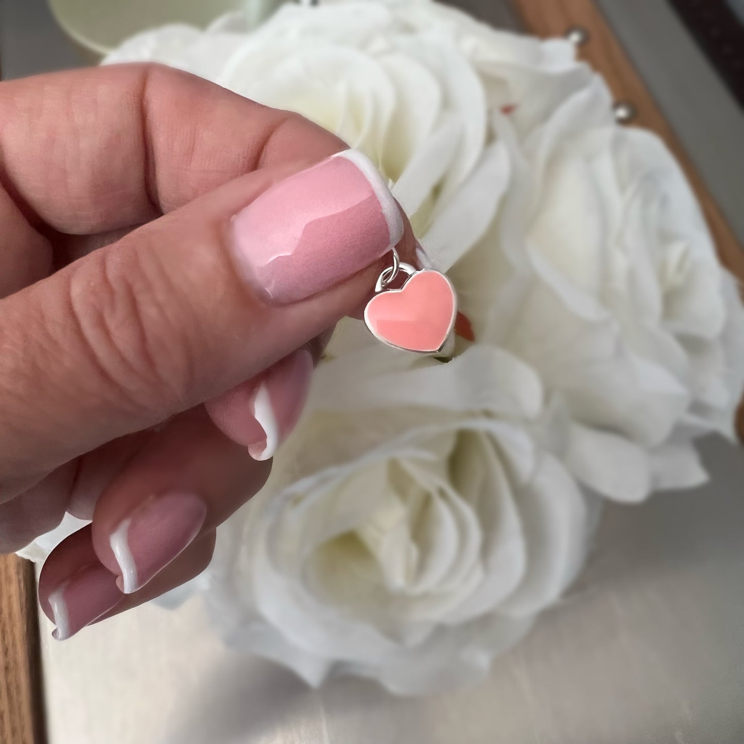 ADD ON large enamel heart charm