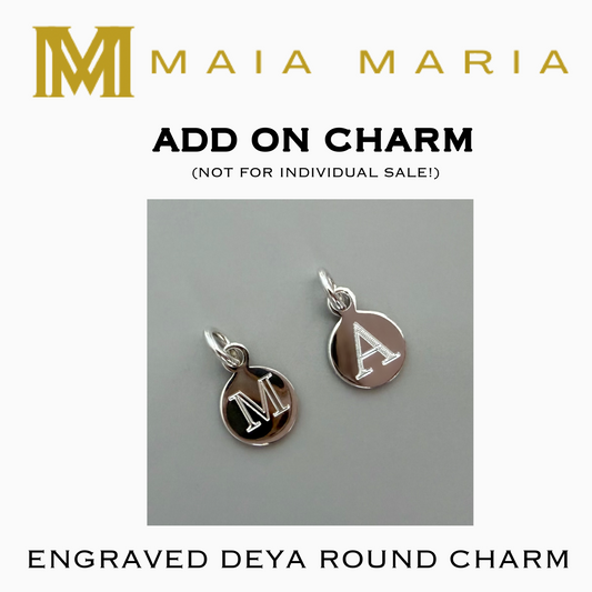 ADD ON Deya engraved initial charm