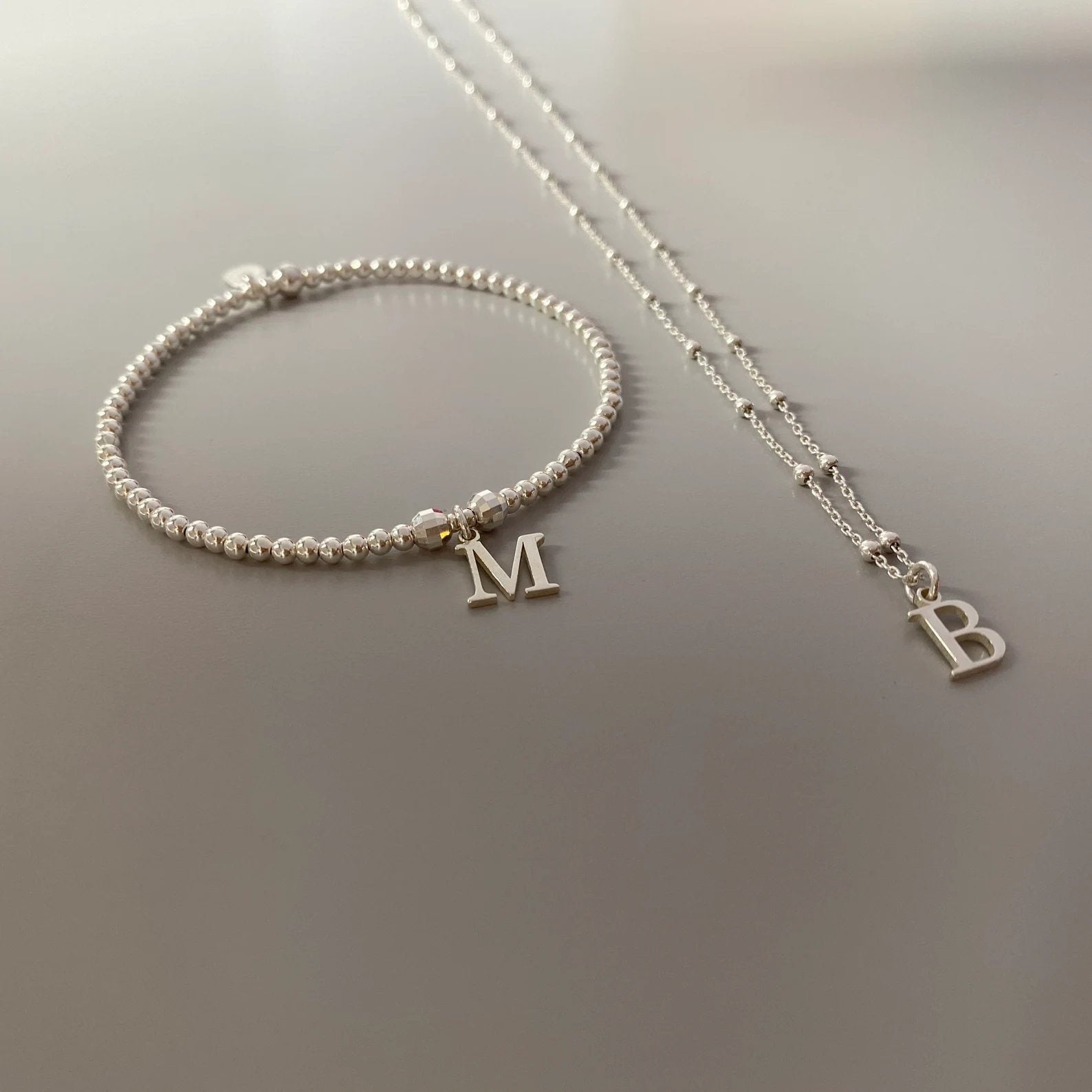 birthday gift, initial necklace, letter necklace, monogram necklace, personalised jewellery, minimalist jewellery, HM INITIAL NECKLACE-SN30