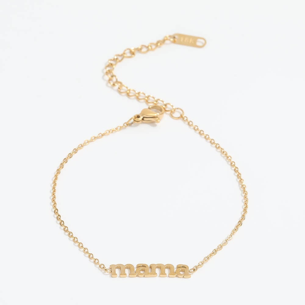 waterproof gold mama necklace