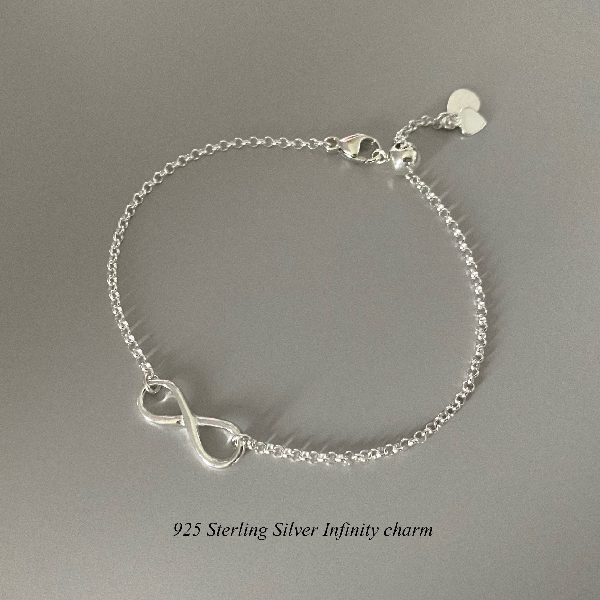 infinity sterling silver bracelet, dainty silver bracelet, sterling silver jewellery, gift for women, handmade jewellery, INFINITY-SB3