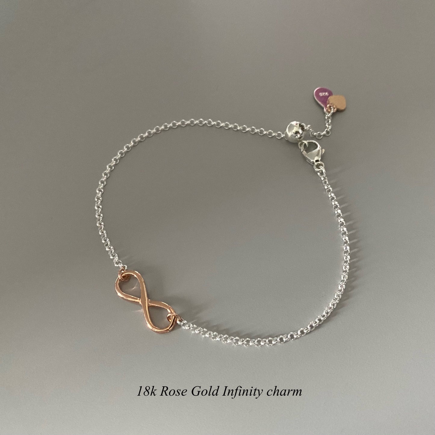 infinity sterling silver bracelet, dainty silver bracelet, sterling silver jewellery, gift for women, handmade jewellery, INFINITY-SB3