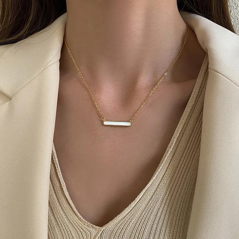 gold bar necklace, geometric necklace, gift for her, minimalist jewellery, gifts for women, gold waterproof jewellery, GN03