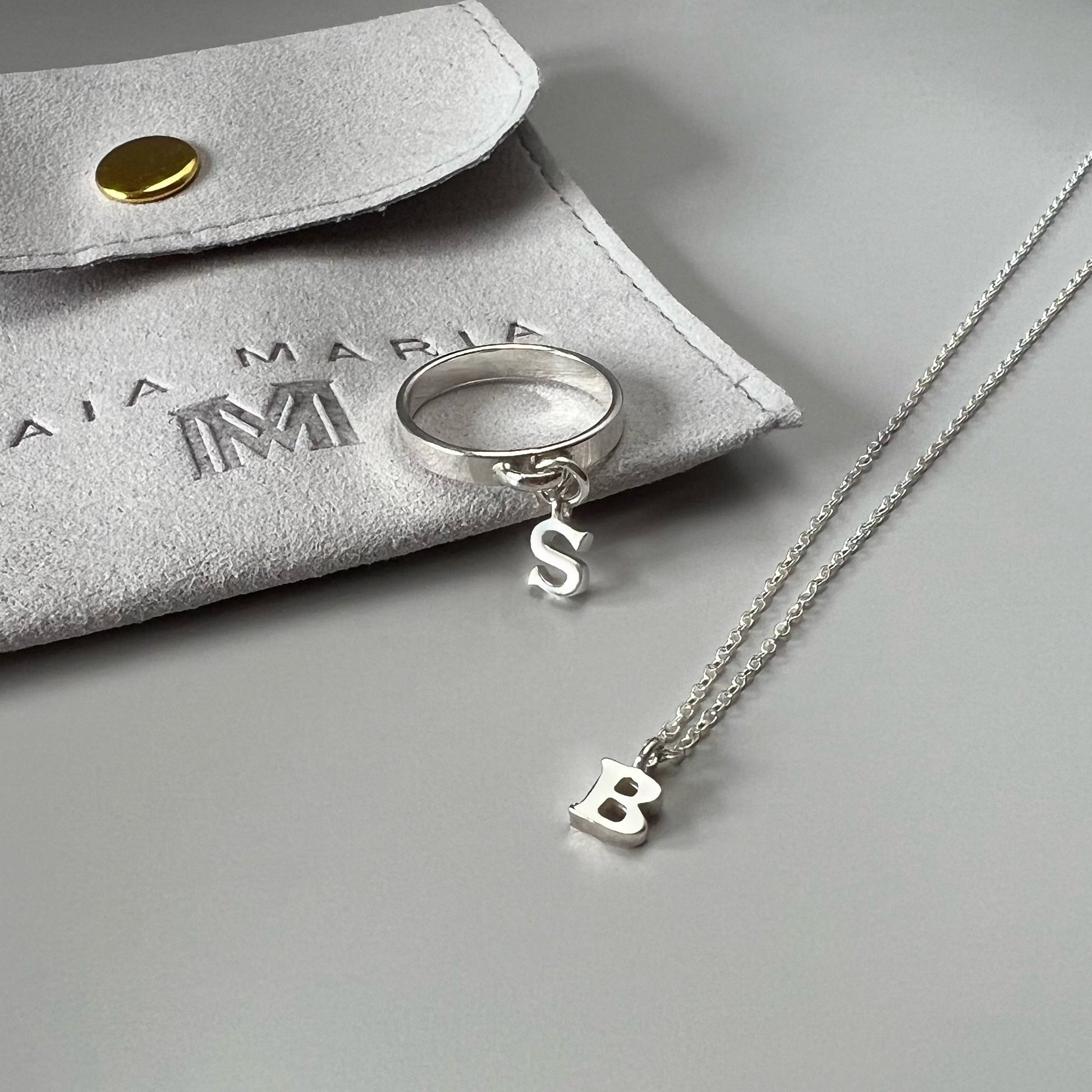 dainty initial necklace for her, monogram pendant necklace for birthday gift, custom letter necklace, Tiny letter necklace SNM12