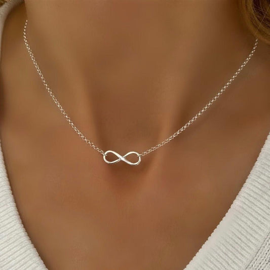 infinity charm necklace, minimalist jewellery, handmade jewellery, necklace for women, meaningful gift, INFINITY-SN101