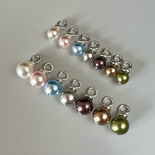 pearl charm pendant for necklace, add a charm for necklace, pendant for necklace, valentines gift, birthday gifts, PEARL CHARM CH3