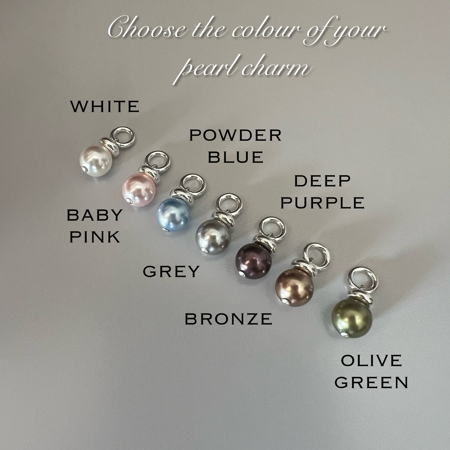 pearl charm pendant for necklace, add a charm for necklace, pendant for necklace, valentines gift, birthday gifts, PEARL CHARM CH3