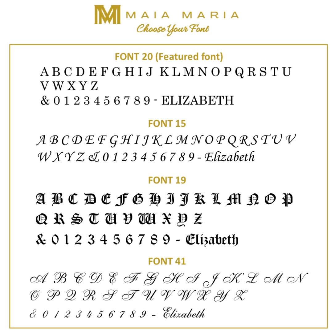 ADD ON Deya engraved initial charm