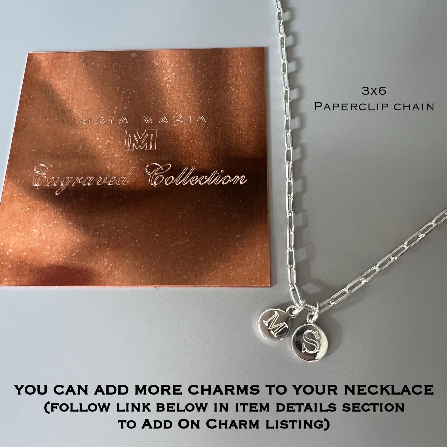 engraved initial necklace for her, sterling silver, monogram pendant, birthday gift, custom letter necklace, gift for mum DEYA SNE02