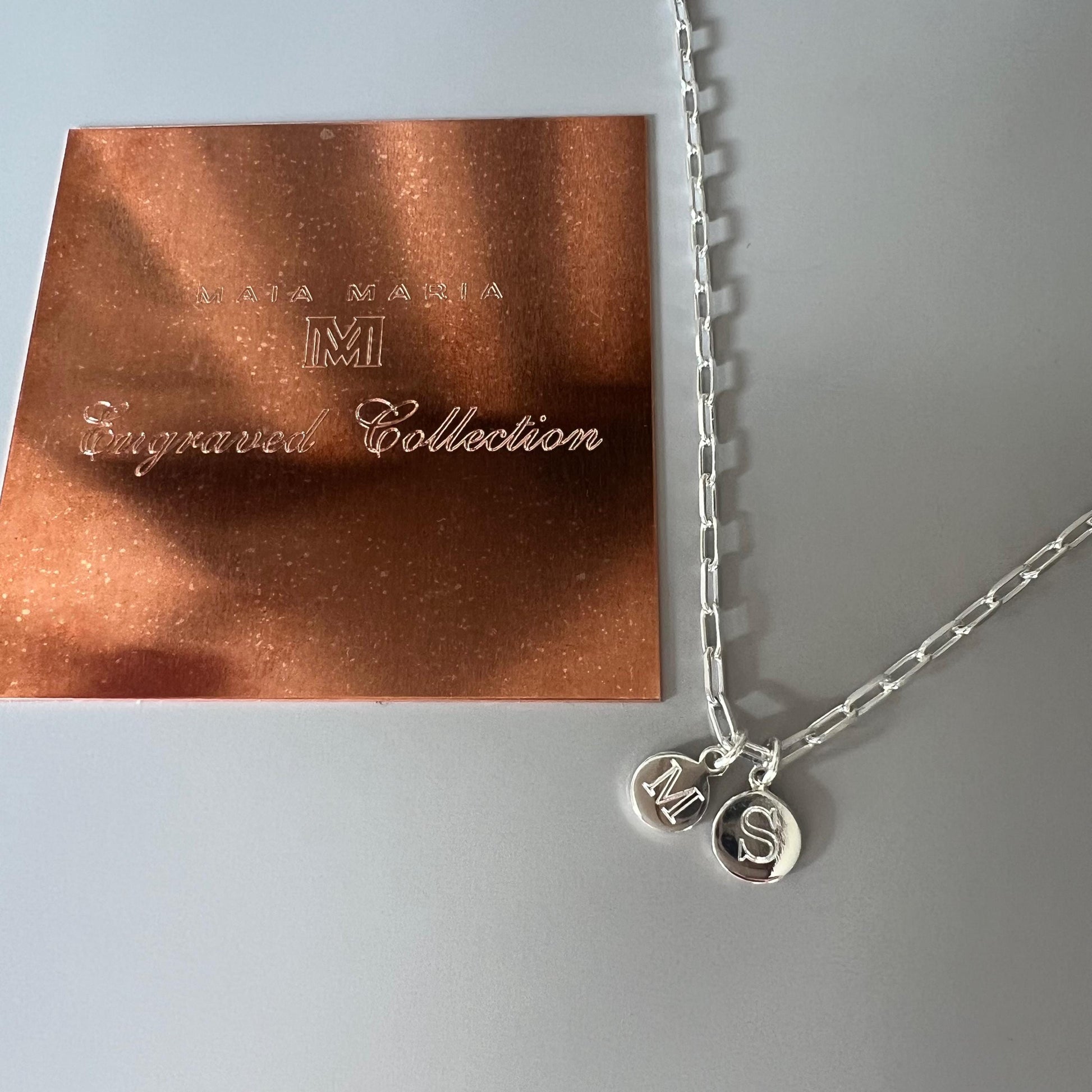 engraved initial charm for necklace, letter charm perfect for gifts, minimalist, monogram charm, personalised birthday gifts, DEYA initial