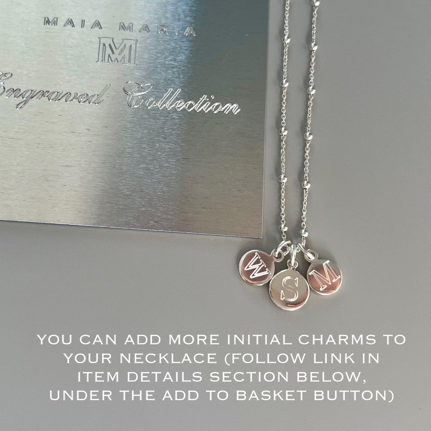 personalised necklace, new mum gift, dainty initial, minimalist engraved initial disc, sterling silver, gift for mum, birthday gift, SNE05