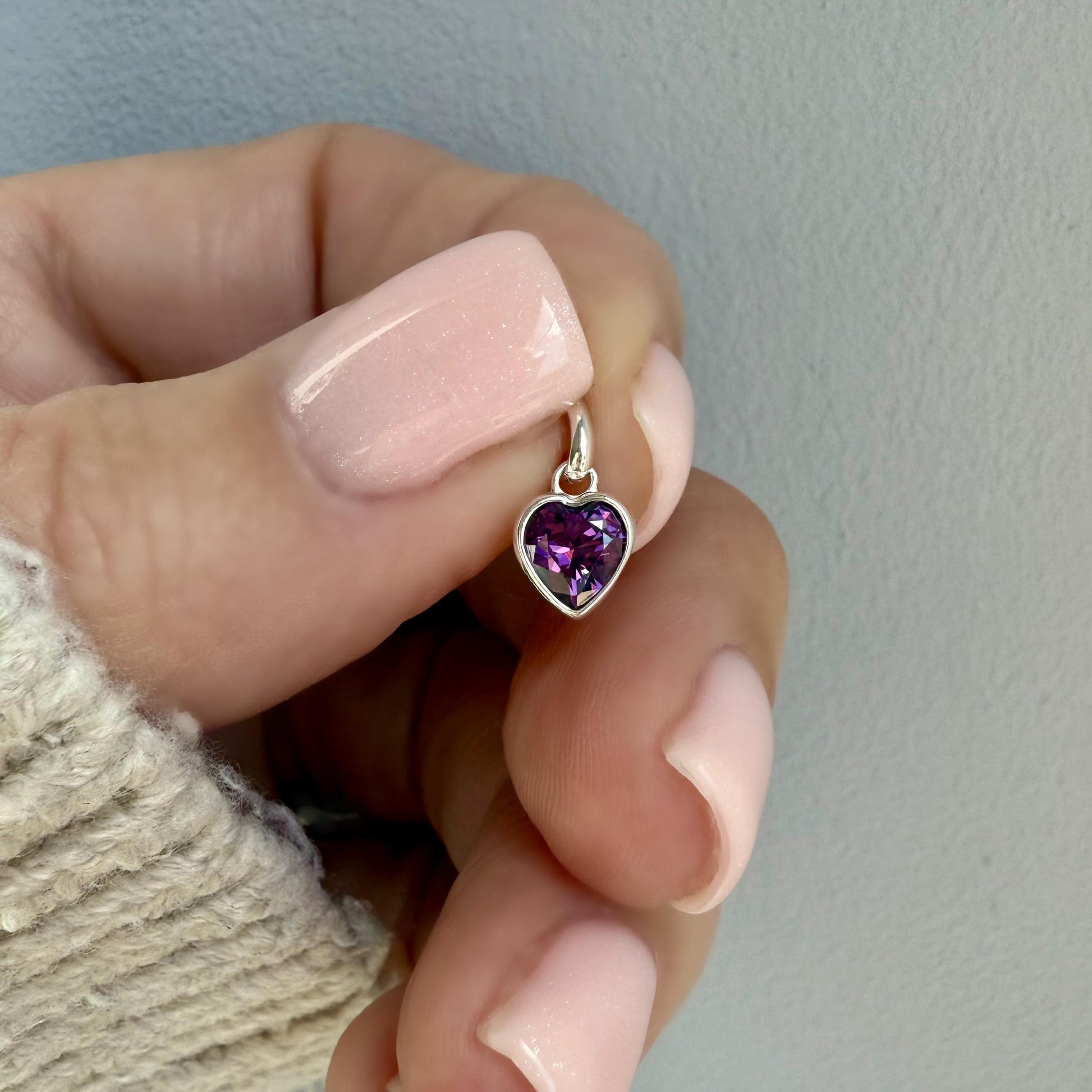 ADD ON birthstone heart charm