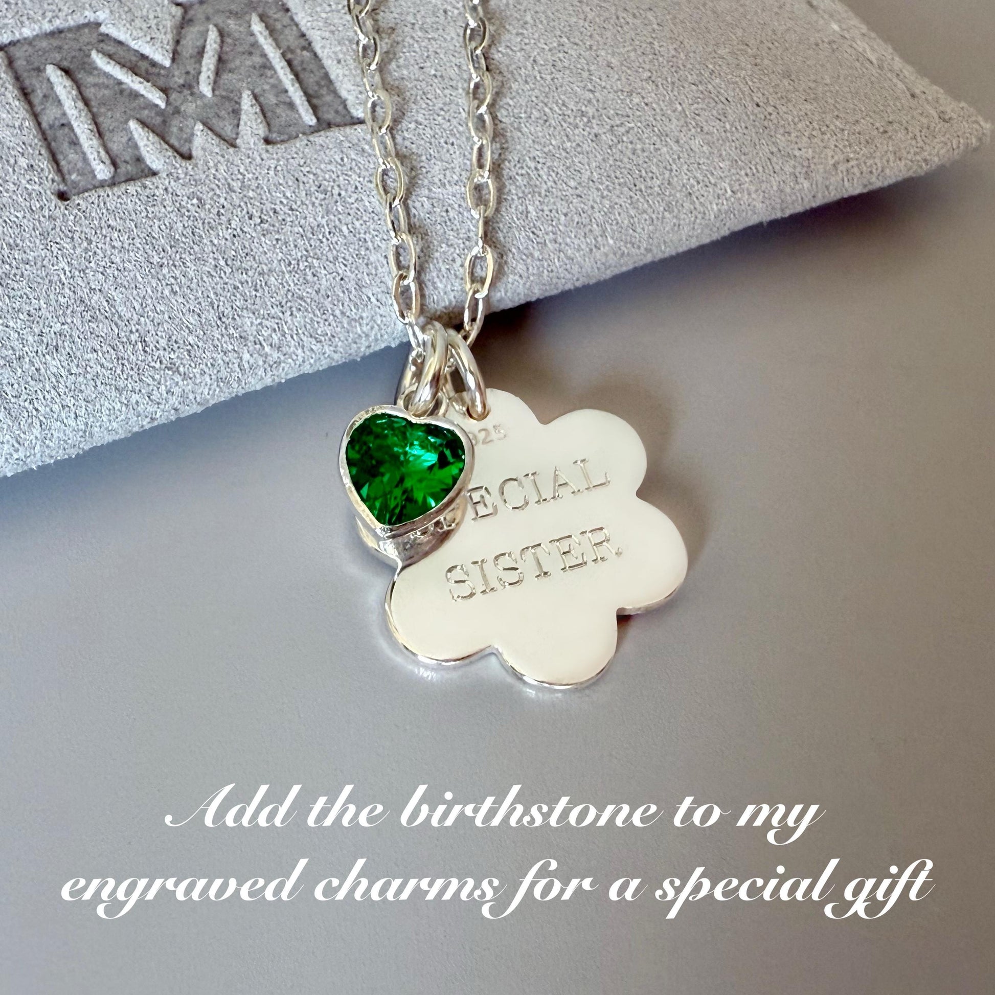 ADD ON birthstone heart charm