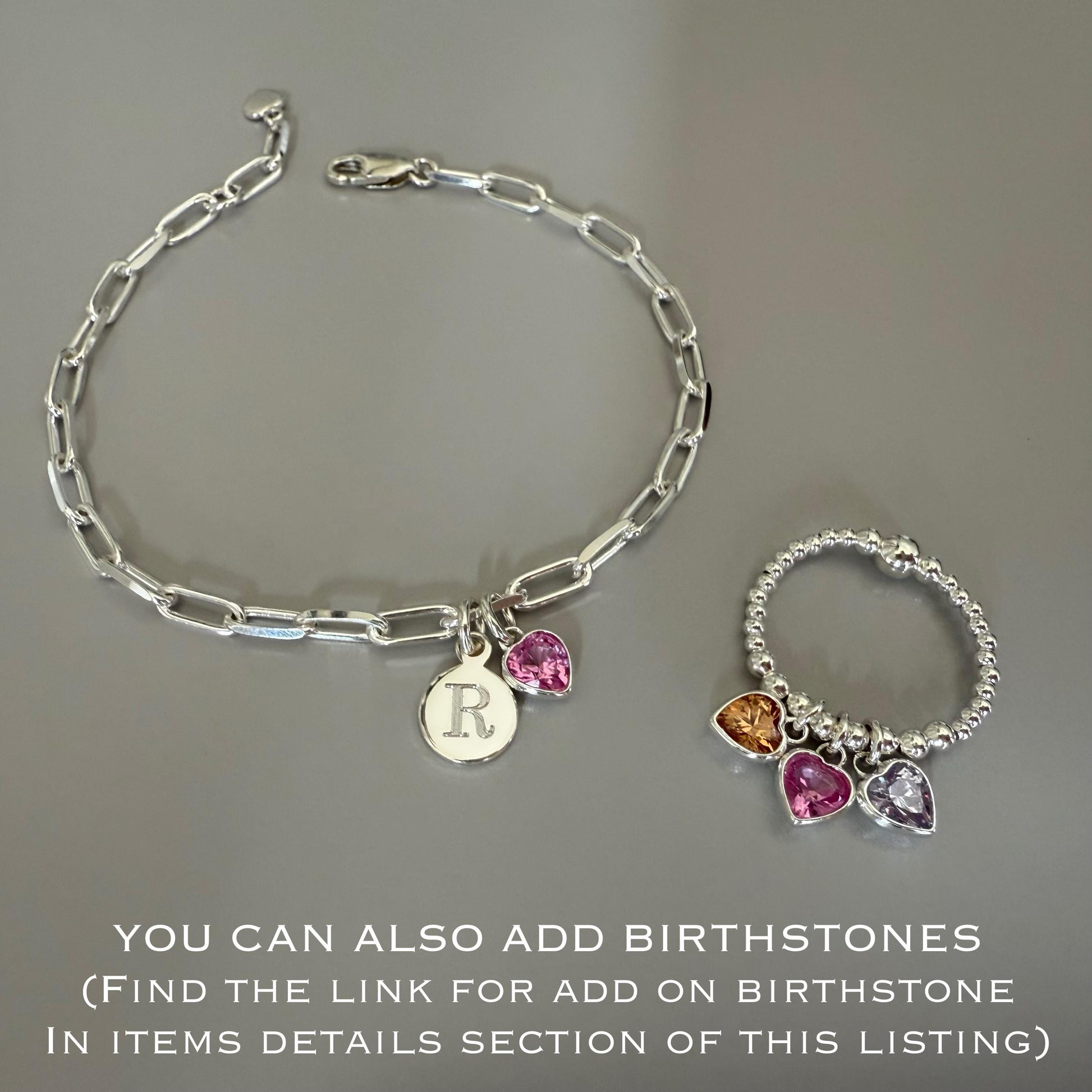 ADD ON birthstone heart charm