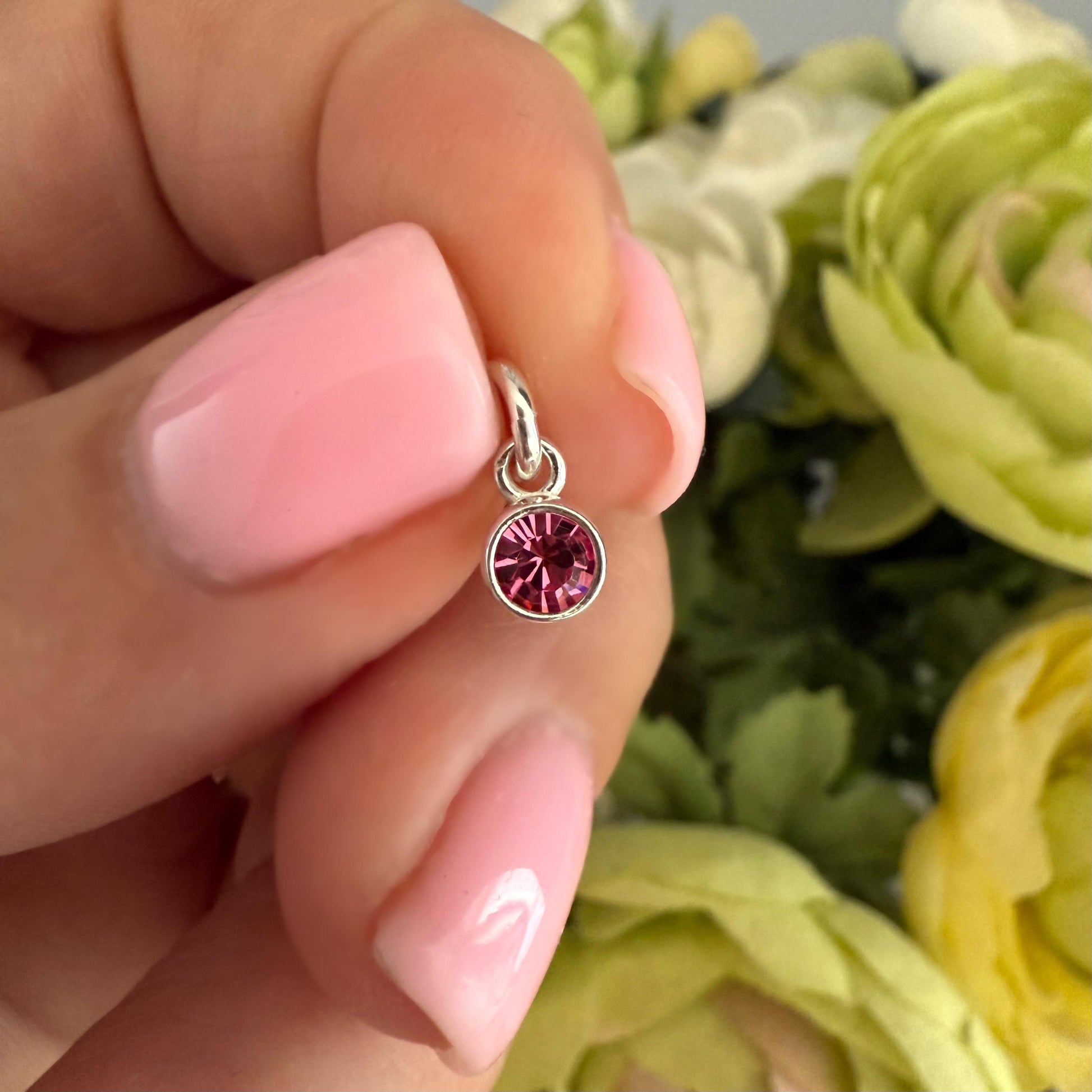 dainty birthstone charm pendant for necklace, add a charm for necklace, pendant for necklace, valentines gift, birthday gift for her