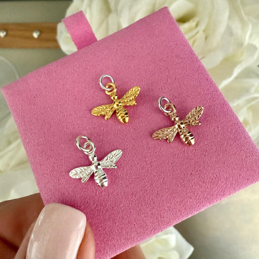 bee pendant for necklace, add a charm for necklace, birthday gift for her, keepsake gift, animal jewellery, insect charm