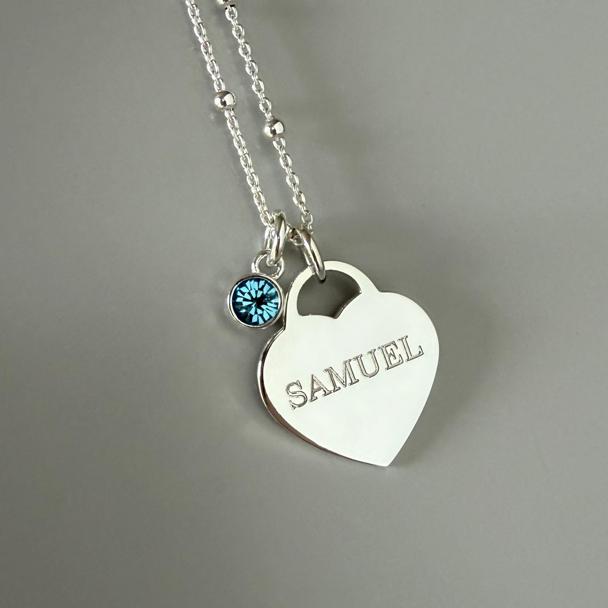 engraved large heart charm, sterling silver, word pendant for necklace, unique gifts, minimalist, bridesmaids gift, personalised gift, SPE16