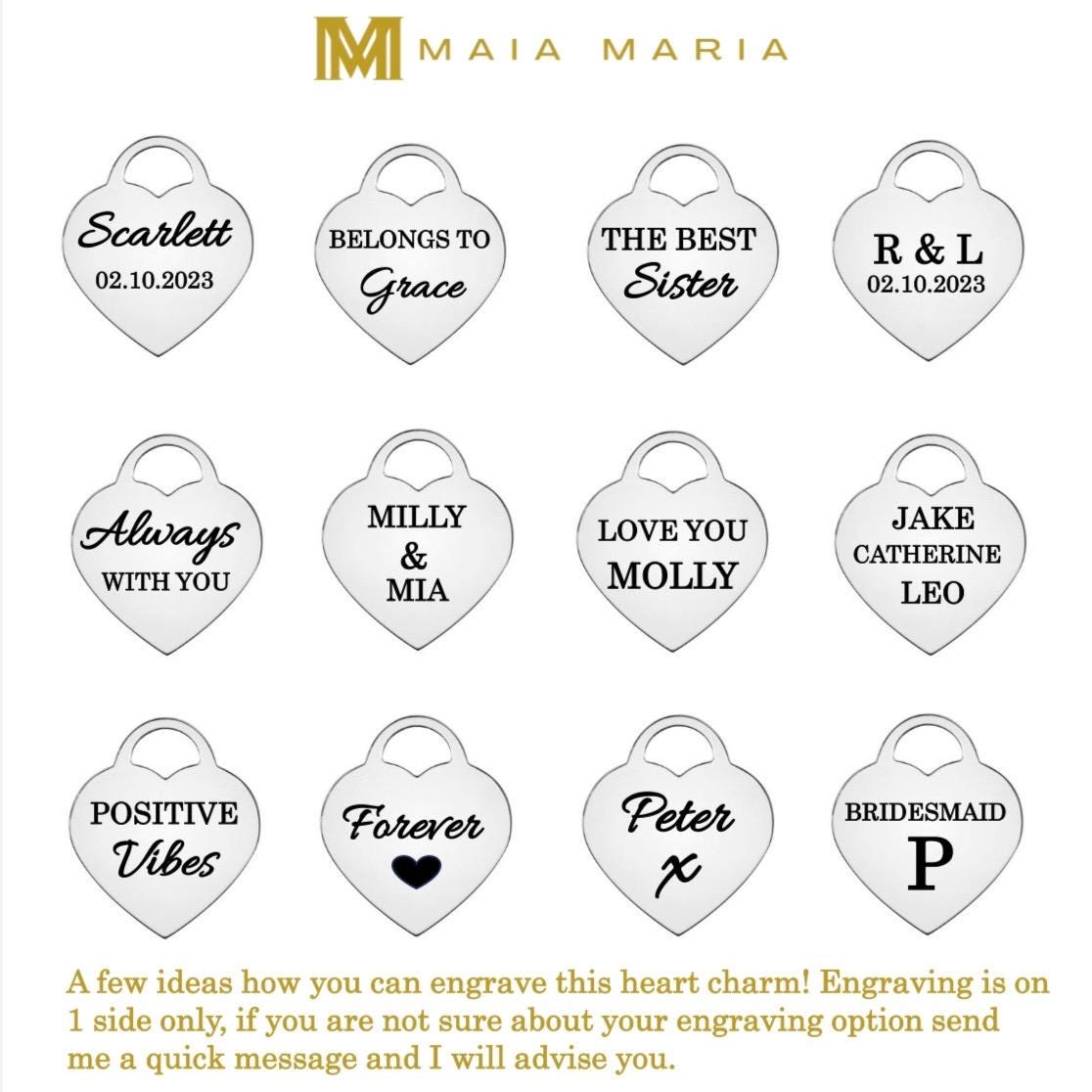 engraved large heart necklace, birthstone, name necklace, sterling silver, satellite chain, birthday gift, personalised gift, keepsake,SNE18