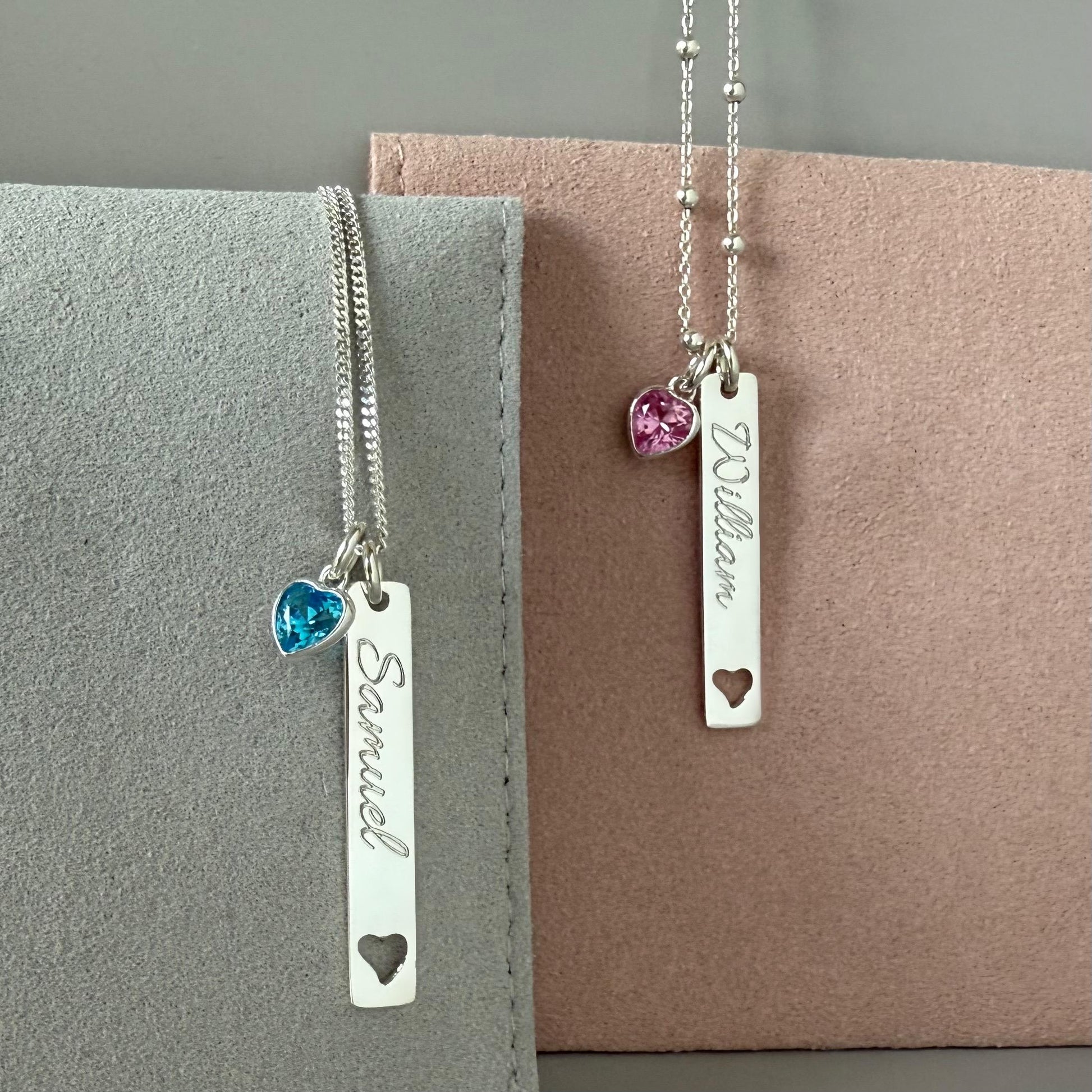 engraved rectangular bar charm, sterling silver, word pendant for necklace, necklace tag, unique gifts, minimalist, personalised gift, SPE16