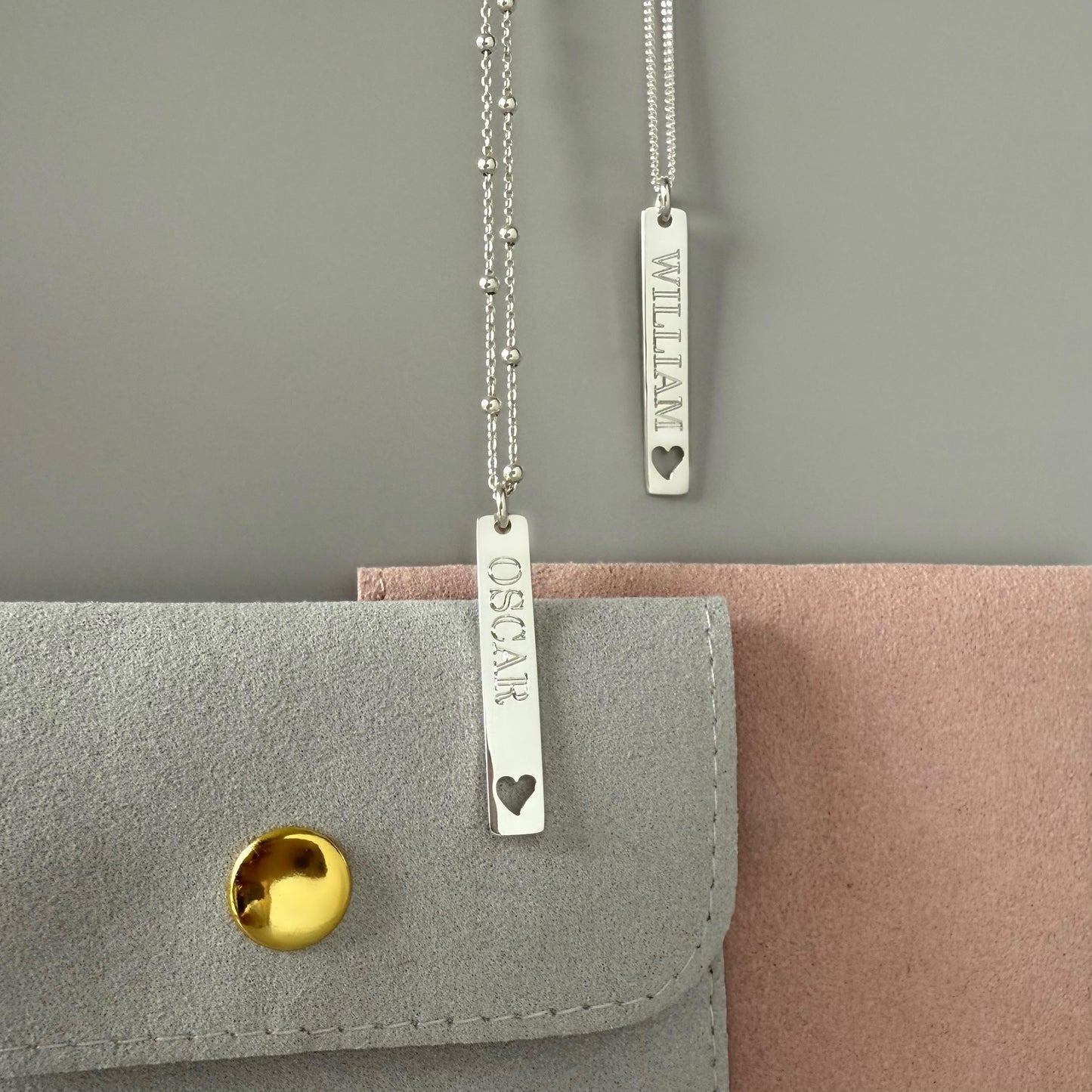 engraved rectangular bar charm, sterling silver, word pendant for necklace, necklace tag, unique gifts, minimalist, personalised gift, SPE16