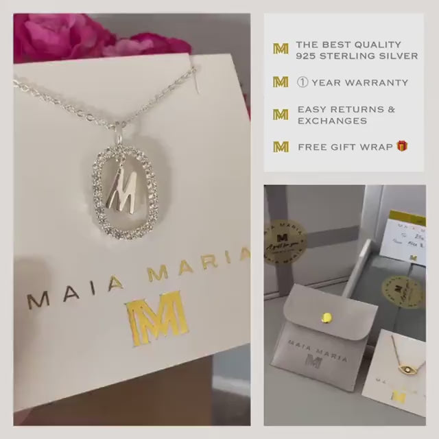 initial necklace, monogram necklace, mothers day gift, letter necklace for birthday gift, LIBBY SNM04